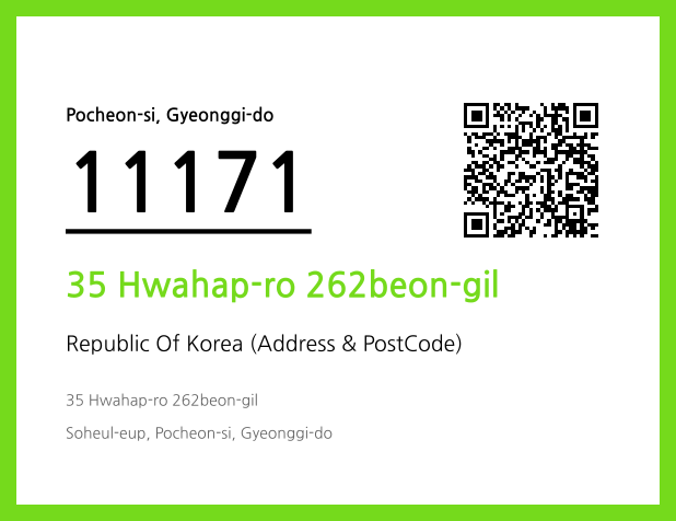 Address and Postal Code QR Code Image (CC BY 4.0)