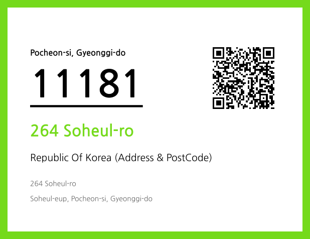 Address and Postal Code QR Code Image (CC BY 4.0)