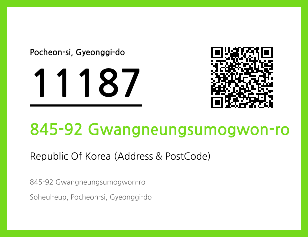 Address and Postal Code QR Code Image (CC BY 4.0)