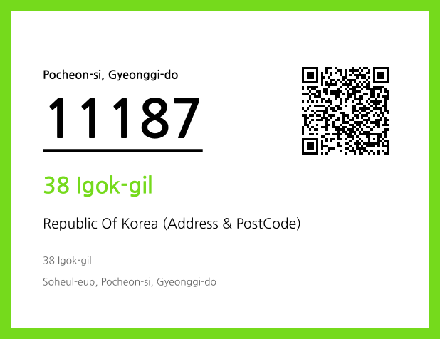 Address and Postal Code QR Code Image (CC BY 4.0)