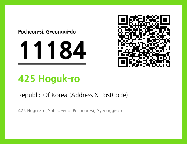 Address and Postal Code QR Code Image (CC BY 4.0)