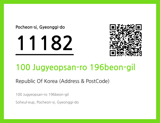 Address and Postal Code QR Code Image (CC BY 4.0)