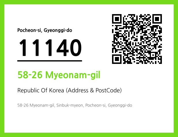 Address and Postal Code QR Code Image (CC BY 4.0)