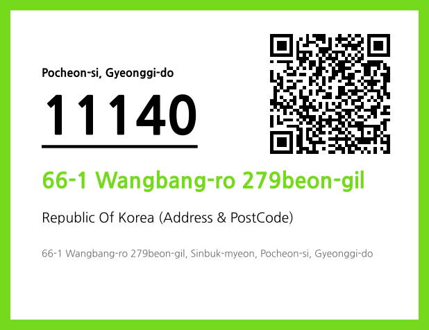 Address and Postal Code QR Code Image (CC BY 4.0)