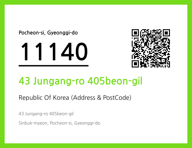 Address and Postal Code QR Code Image (CC BY 4.0)
