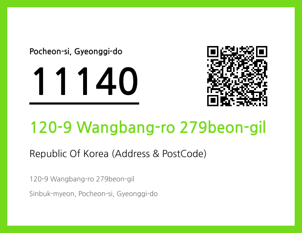 CC BY 4.0 Address and Postal Code QR Code Image (CC BY 4.0)