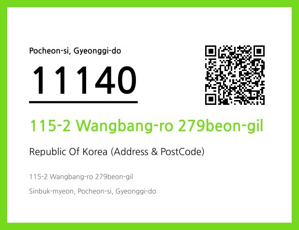 Address and Postal Code QR Code Image (CC BY 4.0)