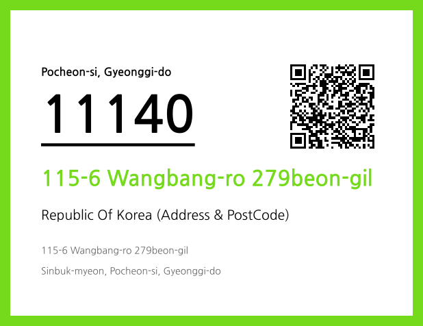 Address and Postal Code QR Code Image (CC BY 4.0)