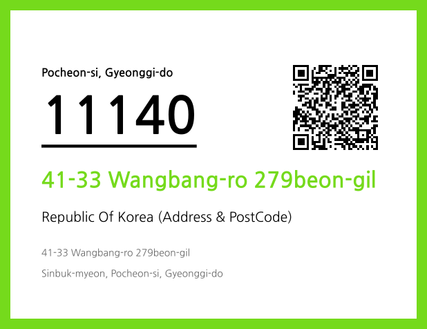 Address and Postal Code QR Code Image (CC BY 4.0)