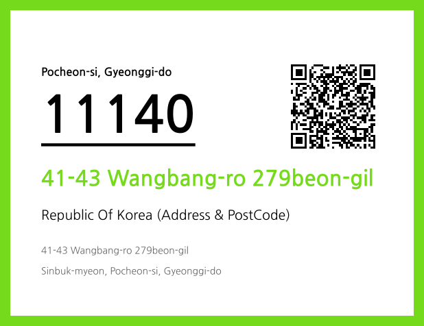 Address and Postal Code QR Code Image (CC BY 4.0)