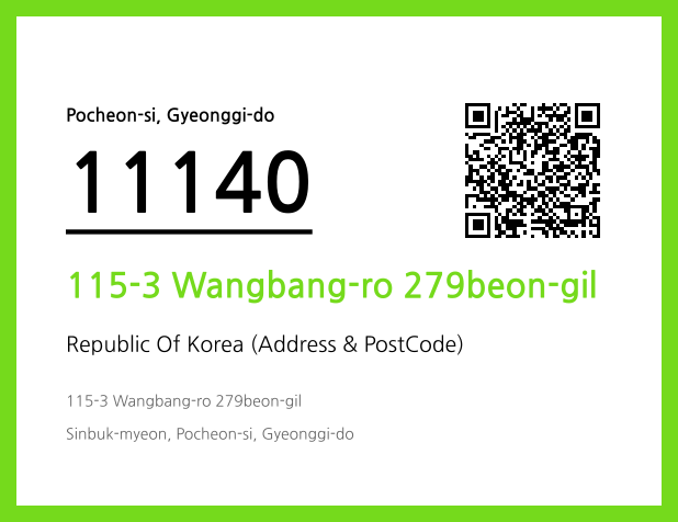 Address and Postal Code QR Code Image (CC BY 4.0)
