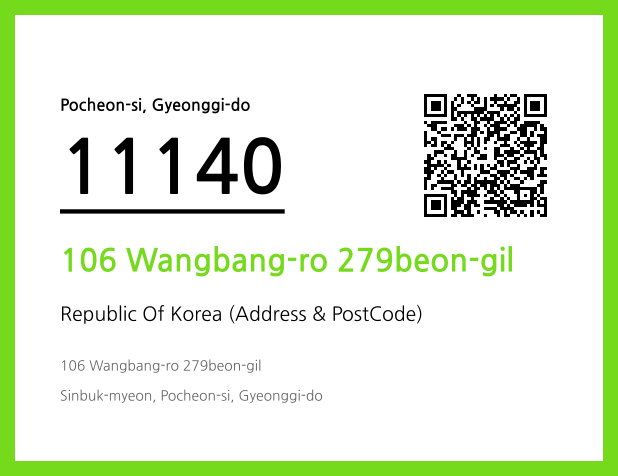 Address and Postal Code QR Code Image (CC BY 4.0)