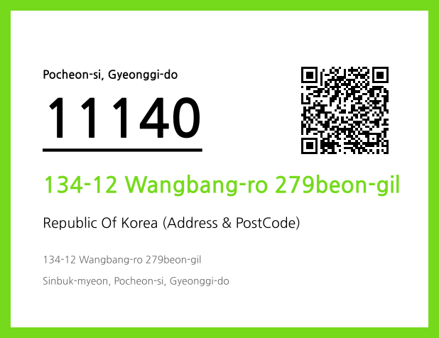 Address and Postal Code QR Code Image (CC BY 4.0)