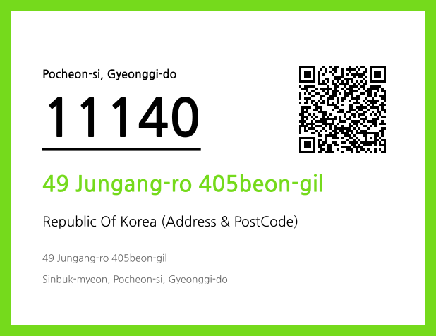CC BY 4.0 Address and Postal Code QR Code Image (CC BY 4.0)