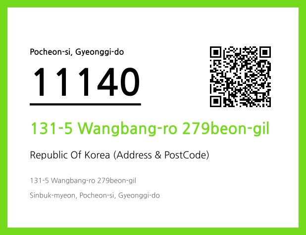 Address and Postal Code QR Code Image (CC BY 4.0)