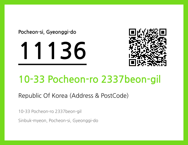 Address and Postal Code QR Code Image (CC BY 4.0)