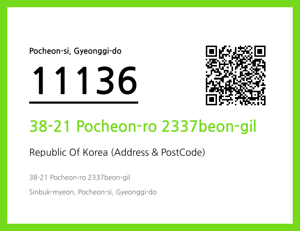 Address and Postal Code QR Code Image (CC BY 4.0)