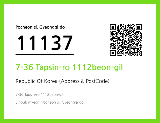 Address and Postal Code QR Code Image (CC BY 4.0)