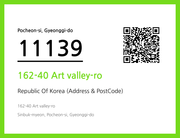 Address and Postal Code QR Code Image (CC BY 4.0)