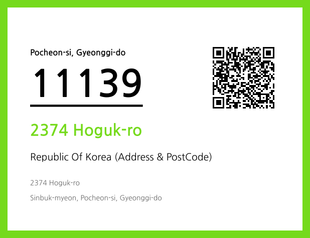 Address and Postal Code QR Code Image (CC BY 4.0)