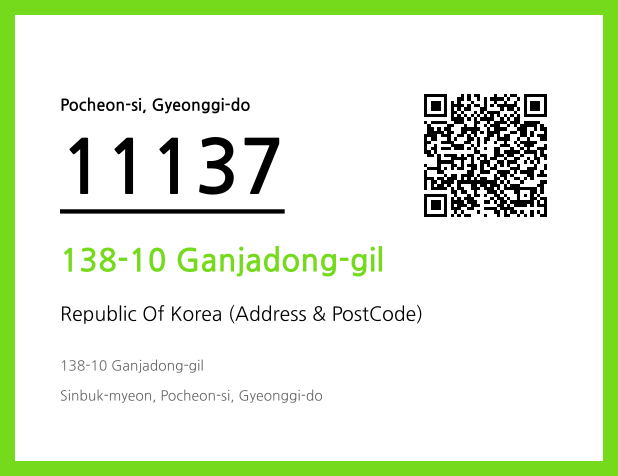 Address and Postal Code QR Code Image (CC BY 4.0)