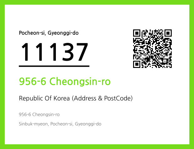 Address and Postal Code QR Code Image (CC BY 4.0)