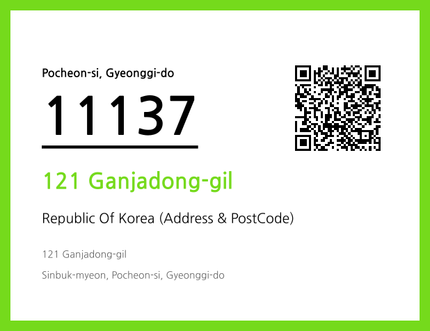 Address and Postal Code QR Code Image (CC BY 4.0)