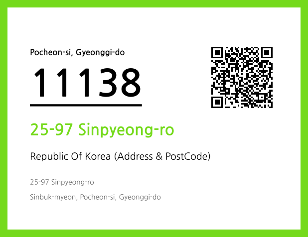 Address and Postal Code QR Code Image (CC BY 4.0)