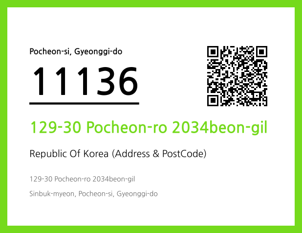 Address and Postal Code QR Code Image (CC BY 4.0)