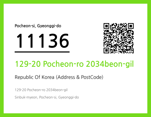 CC BY 4.0 Address and Postal Code QR Code Image (CC BY 4.0)