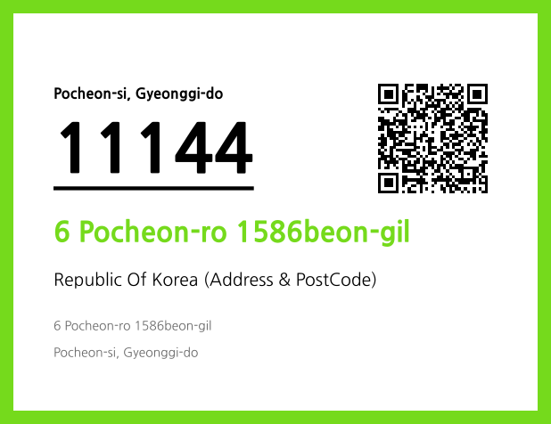 Address and Postal Code QR Code Image (CC BY 4.0)