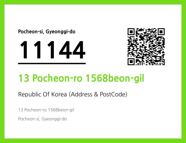 Address and Postal Code QR Code Image (CC BY 4.0)