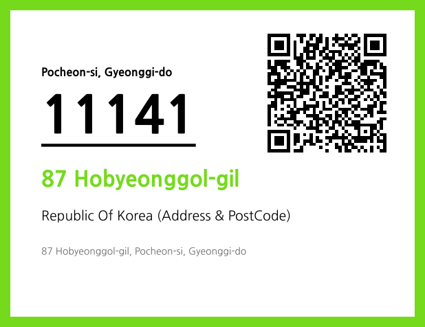 Address and Postal Code QR Code Image (CC BY 4.0)