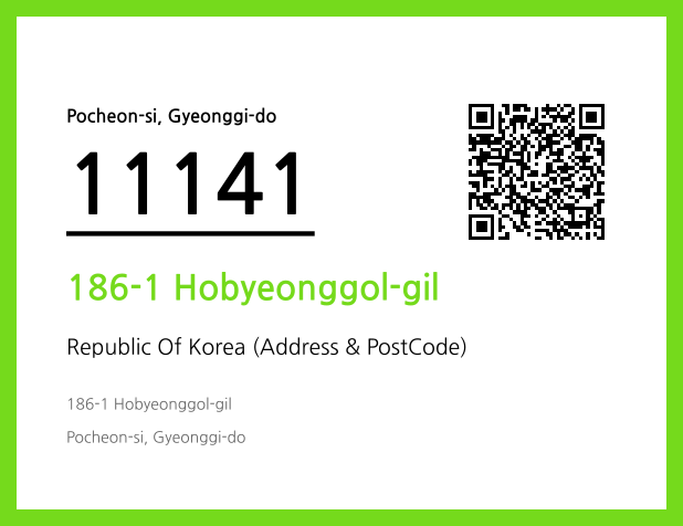 Address and Postal Code QR Code Image (CC BY 4.0)
