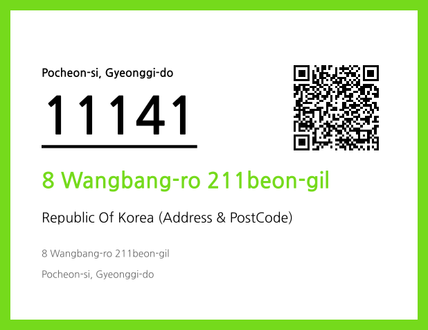 Address and Postal Code QR Code Image (CC BY 4.0)