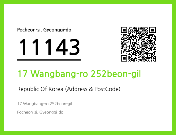 Address and Postal Code QR Code Image (CC BY 4.0)