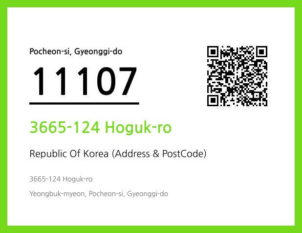 Address and Postal Code QR Code Image (CC BY 4.0)
