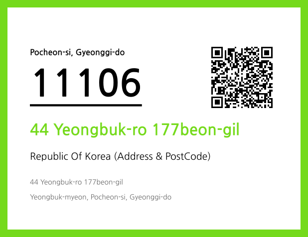 Address and Postal Code QR Code Image (CC BY 4.0)