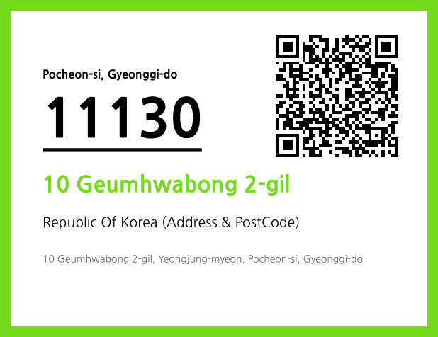 Address and Postal Code QR Code Image (CC BY 4.0)