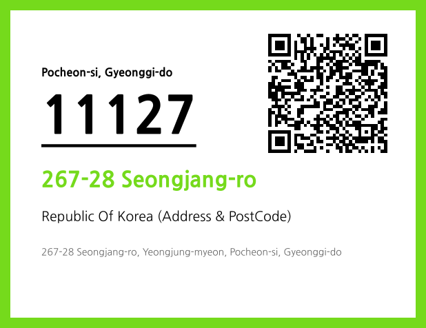 Address and Postal Code QR Code Image (CC BY 4.0)