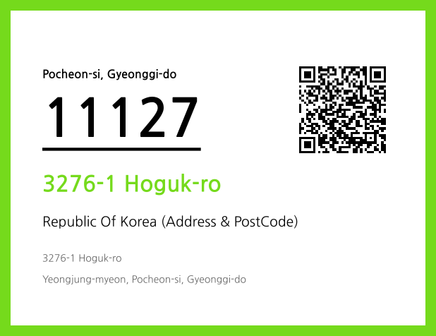 Address and Postal Code QR Code Image (CC BY 4.0)