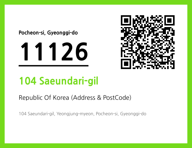 Address and Postal Code QR Code Image (CC BY 4.0)