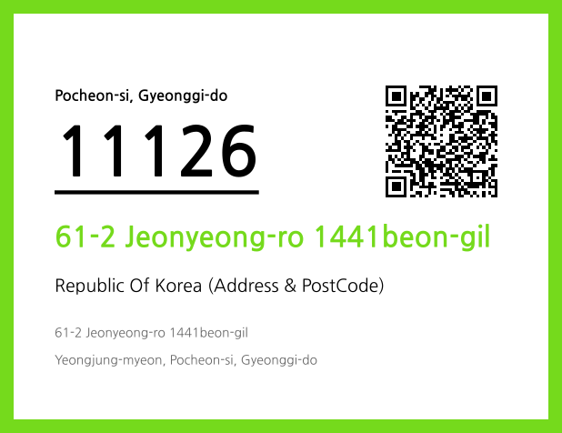 Address and Postal Code QR Code Image (CC BY 4.0)