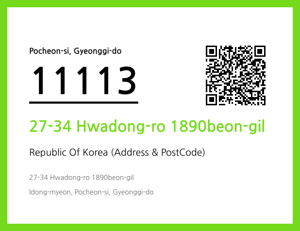 Address and Postal Code QR Code Image (CC BY 4.0)