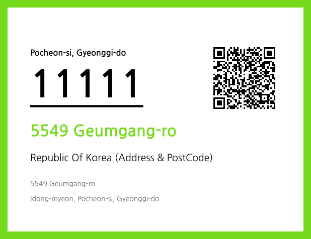 Address and Postal Code QR Code Image (CC BY 4.0)