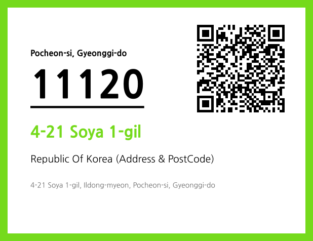 Address and Postal Code QR Code Image (CC BY 4.0)