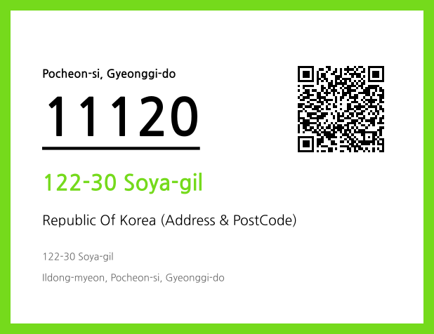 Address and Postal Code QR Code Image (CC BY 4.0)