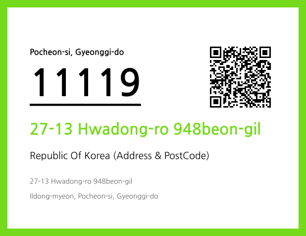 Address and Postal Code QR Code Image (CC BY 4.0)