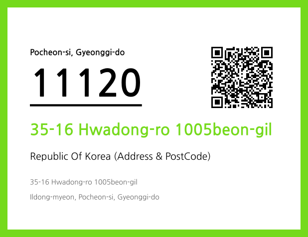 Address and Postal Code QR Code Image (CC BY 4.0)