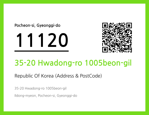 Address and Postal Code QR Code Image (CC BY 4.0)